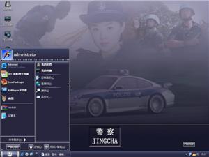 中国警察电脑主题