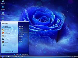 蓝玫瑰电脑主题