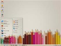 彩色铅笔电脑主题
